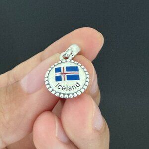 Pandora  Iceland Flag  Exclusive Charm
